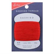 Sashiko 20/6 Cotton Embroidery Thread, 40m, 213 Red